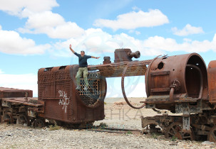 Jumping Off Abandoned Trains Bolivia